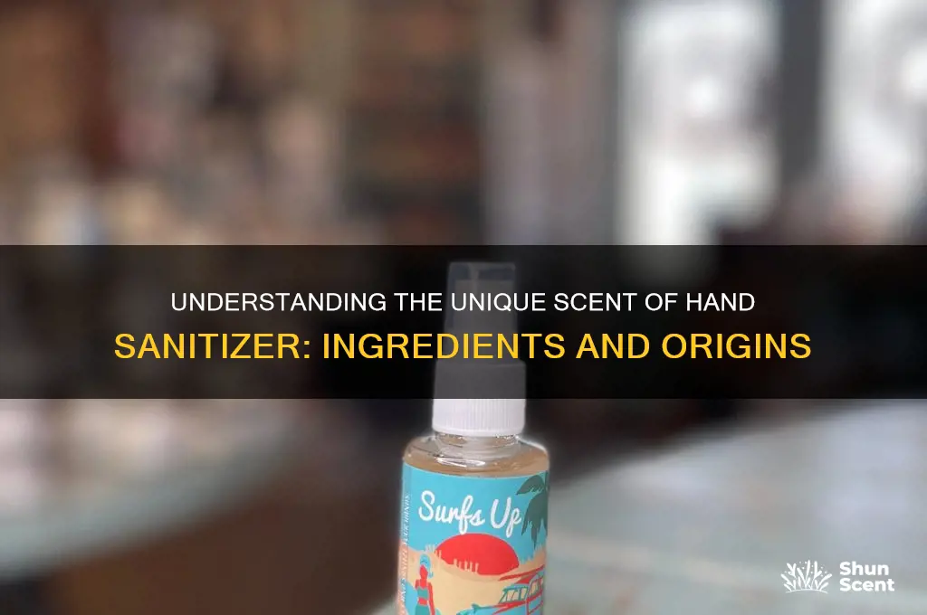 what is the scent hand sanitizer