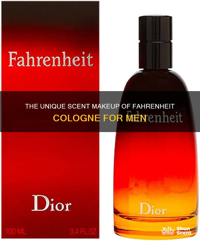 what is the scent makeup of farenheit cologne for men