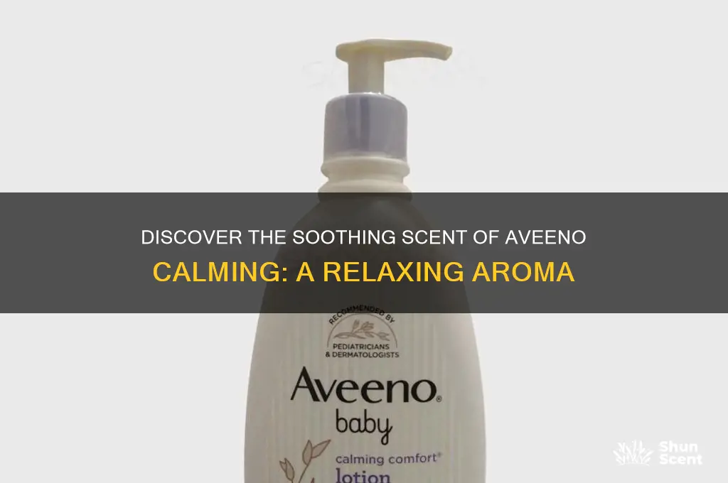 what is the scent of aveeno calming