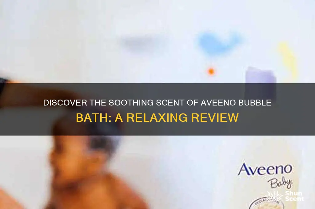 what is the scent of aveno bubble bath