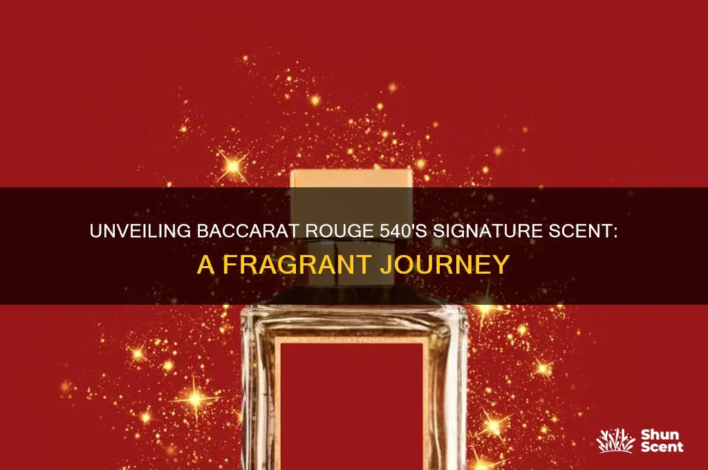 what is the scent of baccarat rouge 540