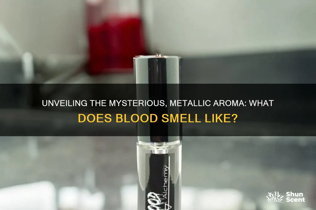 what is the scent of blood like