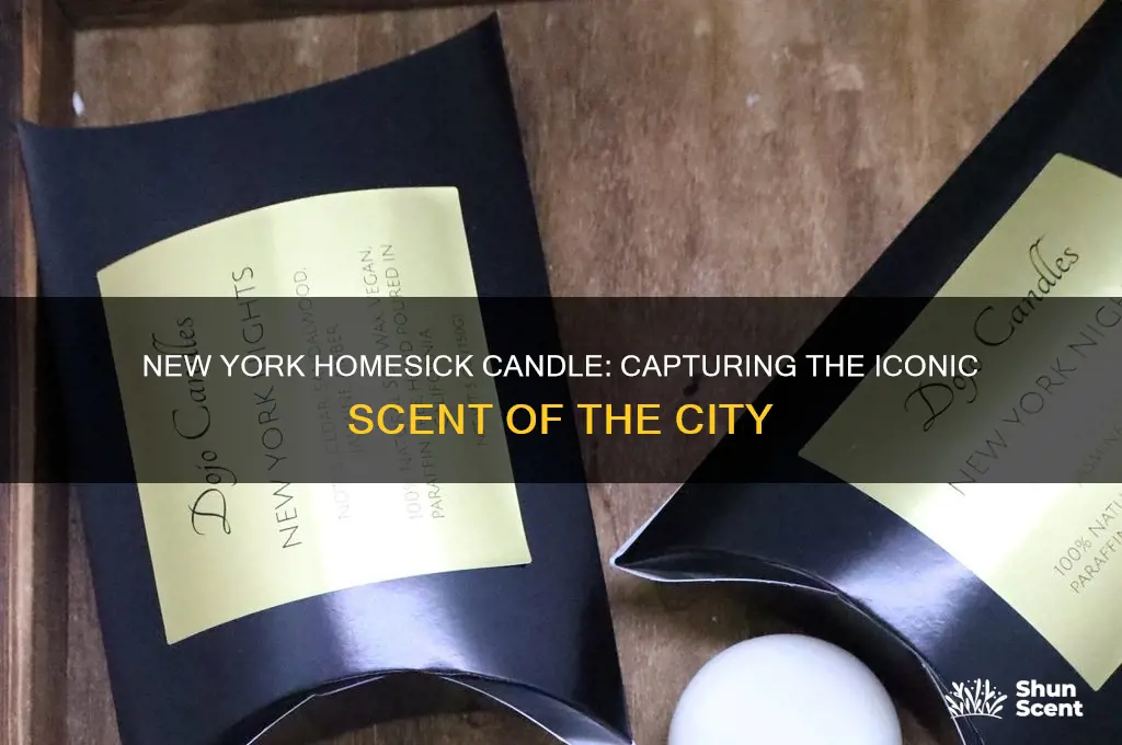 what is the scent of new york homesick candle
