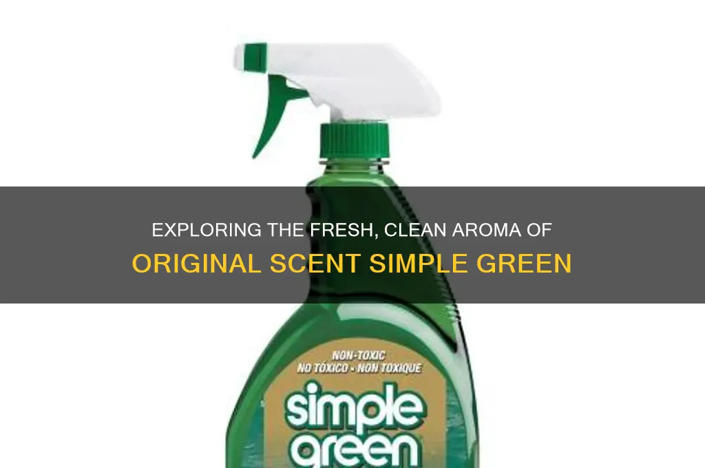 what is the scent of original scent simple green