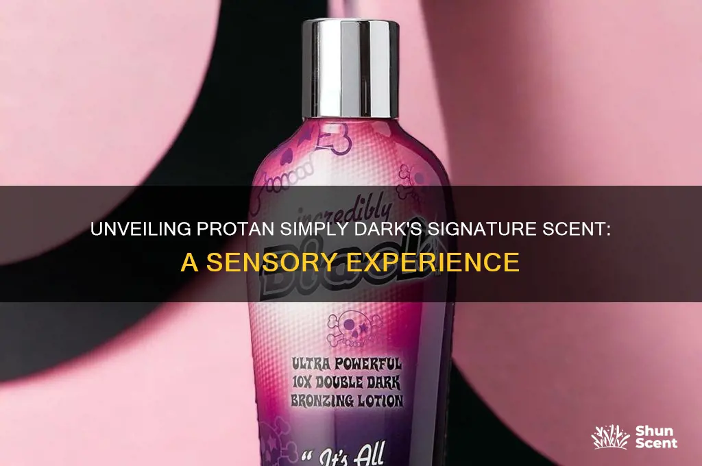 what is the scent of protan simply dark