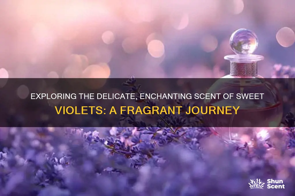 what is the scent of sweet violets