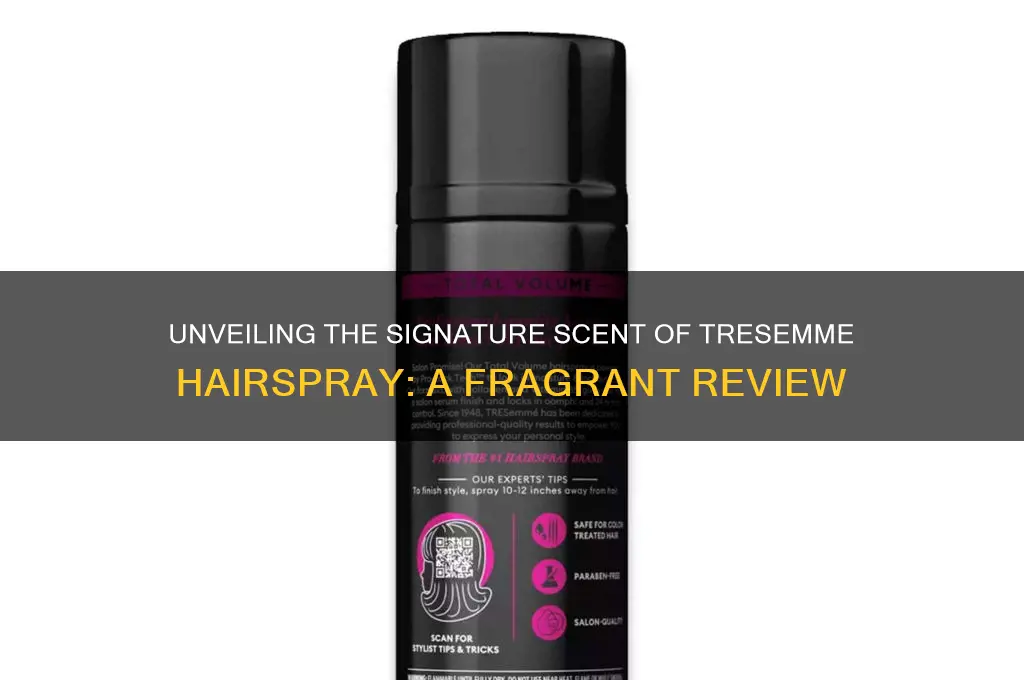 what is the scent of the tresemme hairspray
