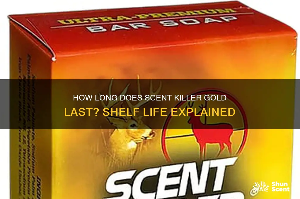 what is the shelf life of scent killer gold