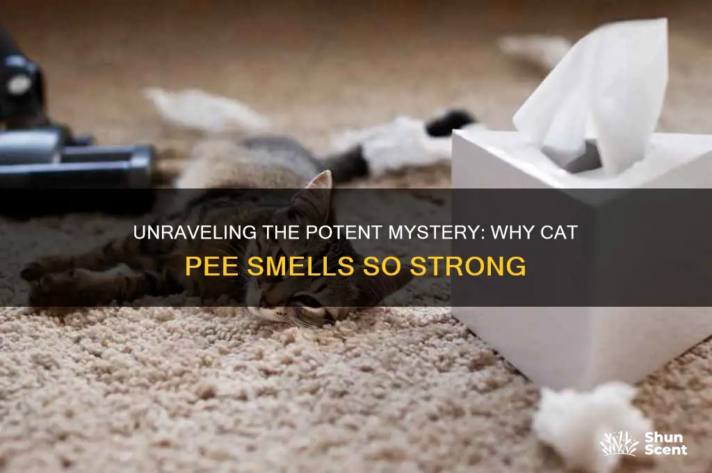 what is the strong scent in cat pee