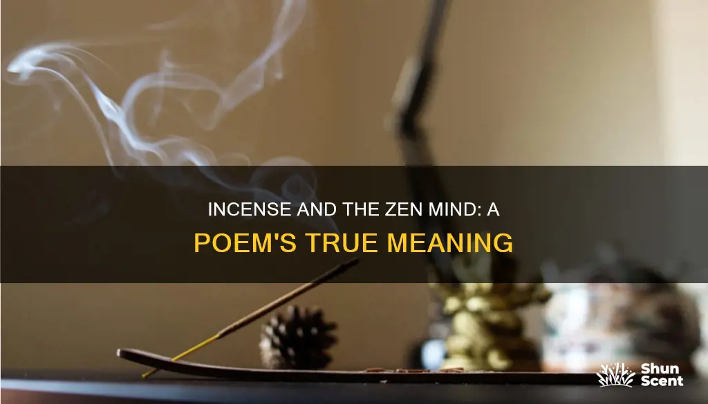 what is the zen poem i hate incense about