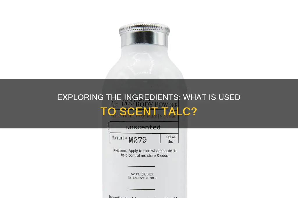 what is used to scent talc