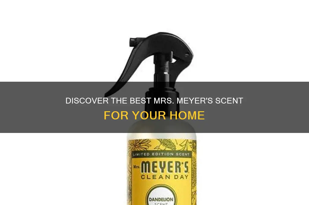 what is your favorite mrs meyers scent