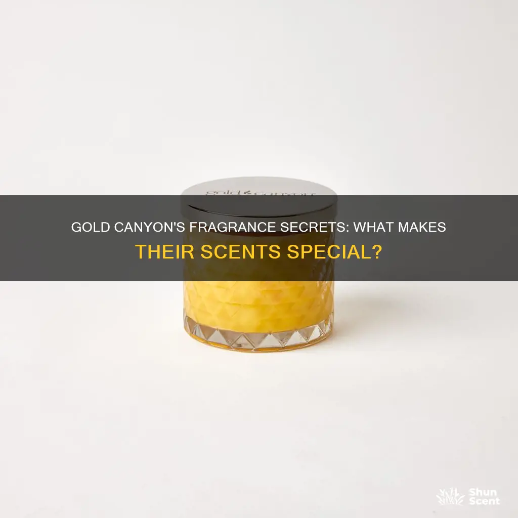 what kind of fragrance does gold canyon use