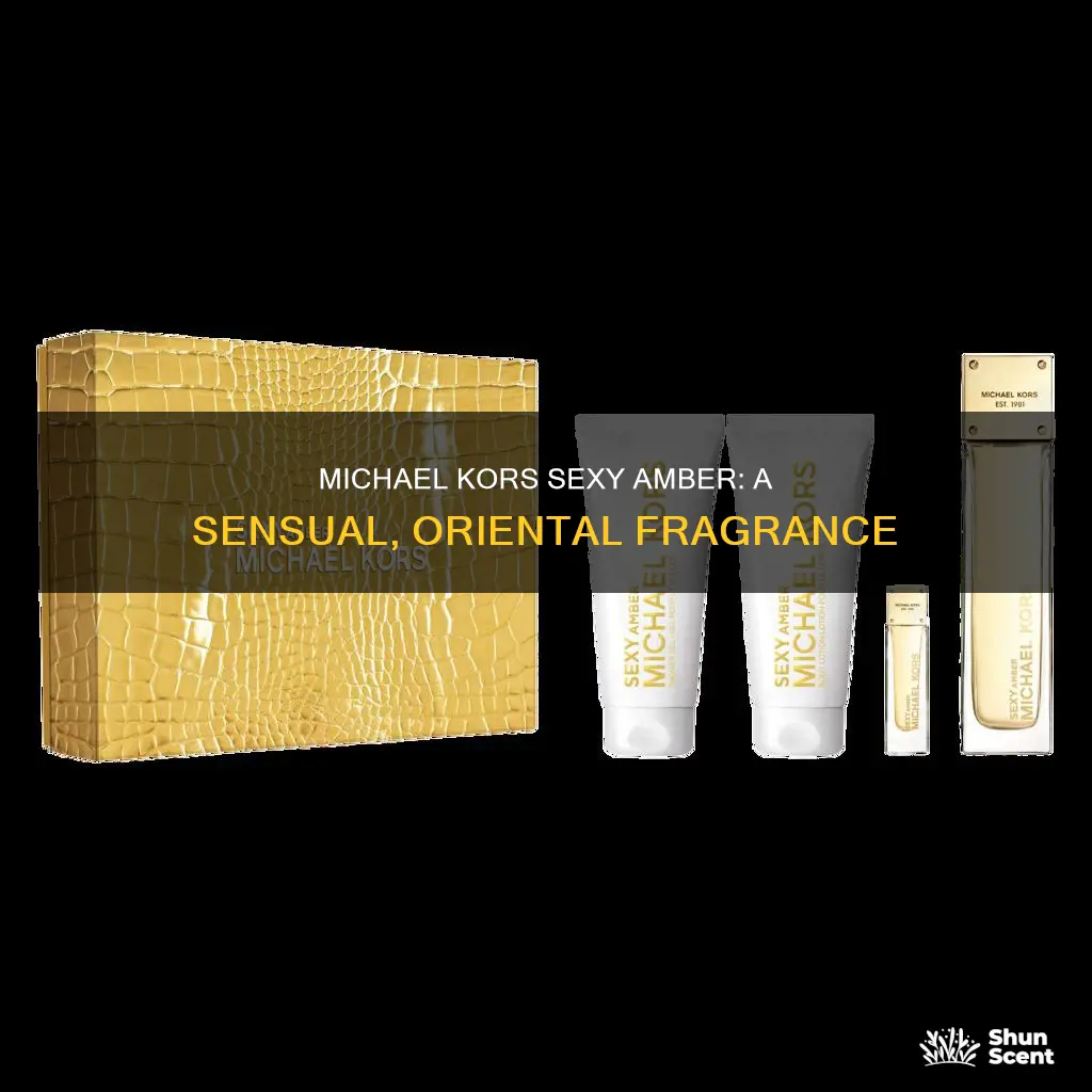 what kind of fragrance is michael kors sexy amber