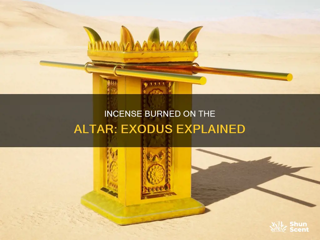 what kind of incense was burned on the altar exodus
