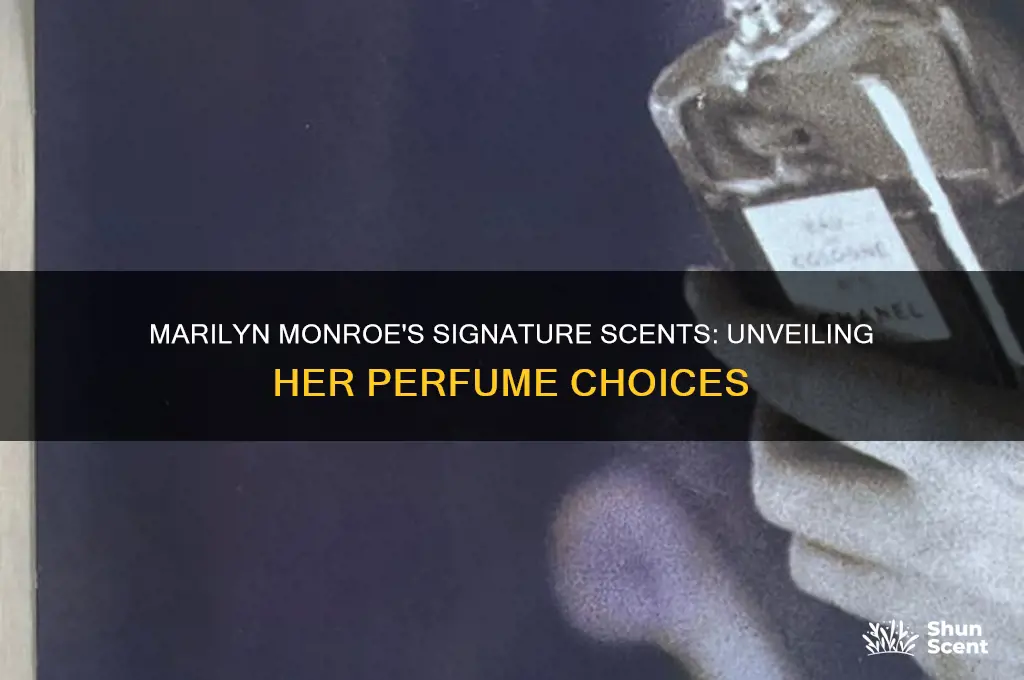 what kind of perfume did marilyn monroe wear