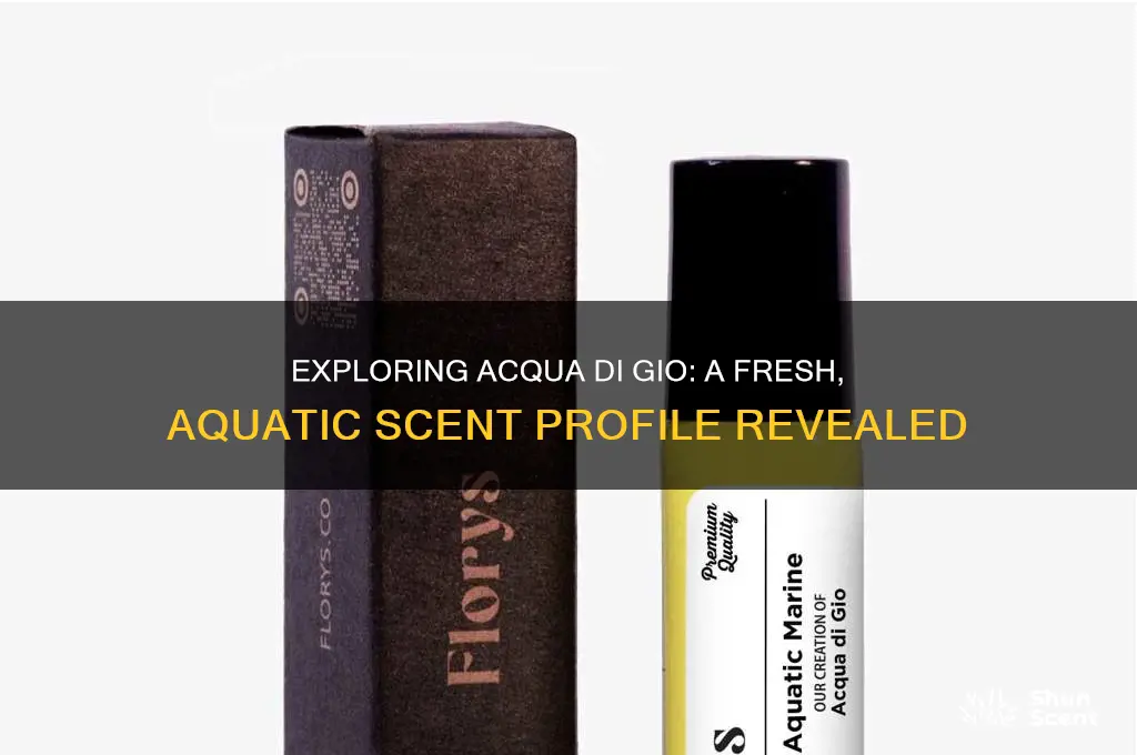 what kind of scent is acqua di gio
