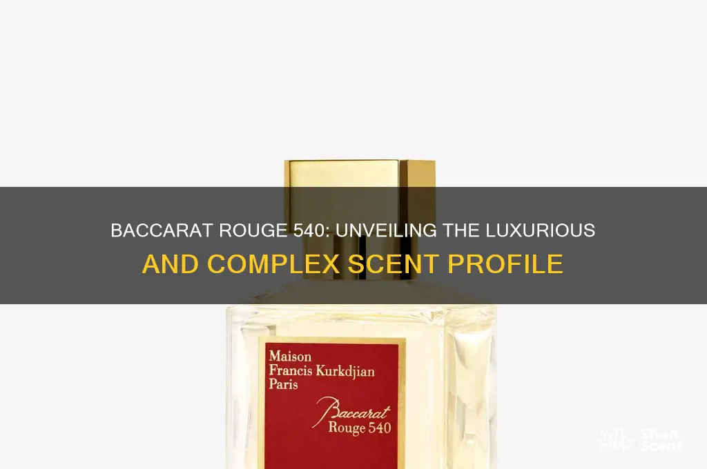 what kind of scent is baccarat rouge 540