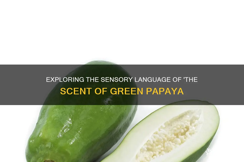 what language is the scent of green papaya