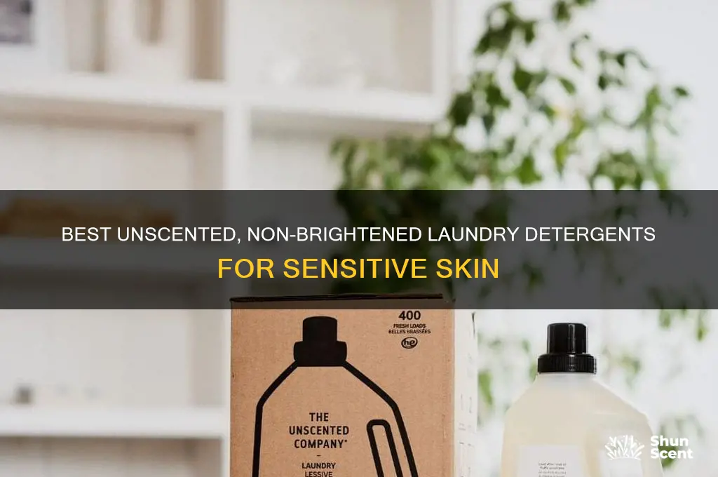what laundry detergents do not have scents or brightenerd