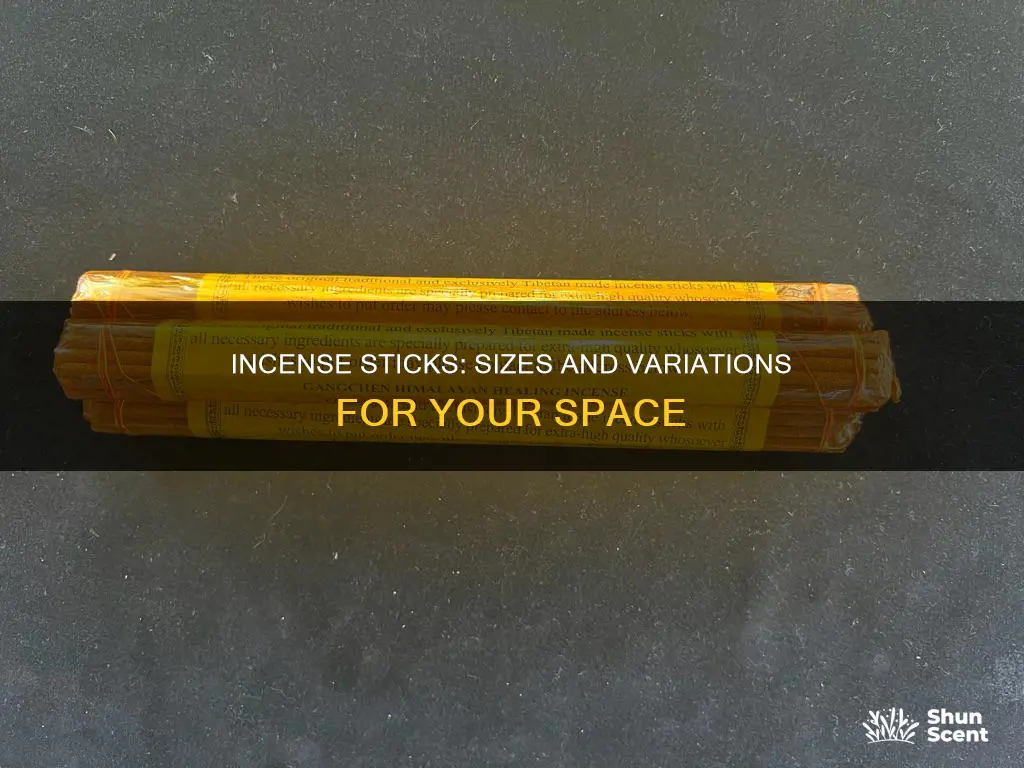 what lengths do incense sticks come in