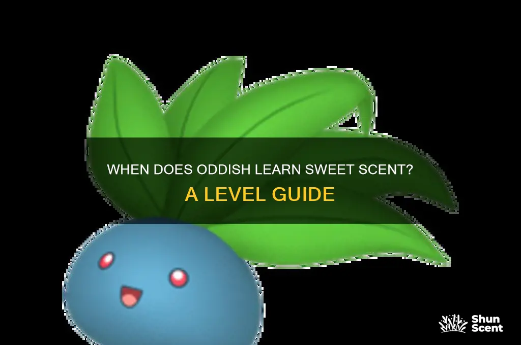 what level does oddish learn sweet scent