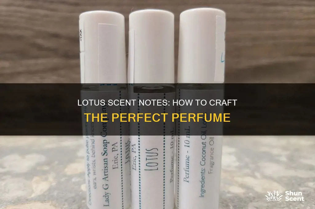 what level of scent is lotus when making perfume
