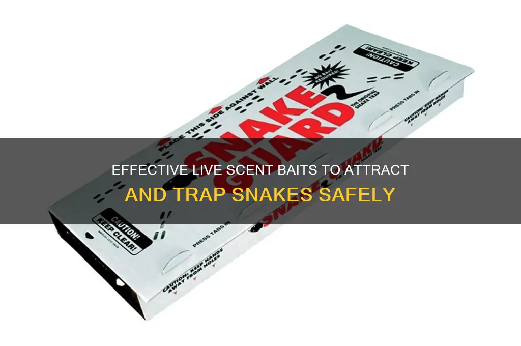 what live scent bait you use for snakes