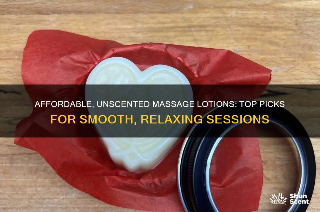 what lotion for massage non scent cheap