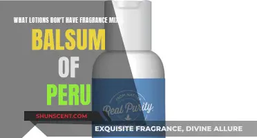 Lotions Without Fragrance Mix and Balsam of Peru