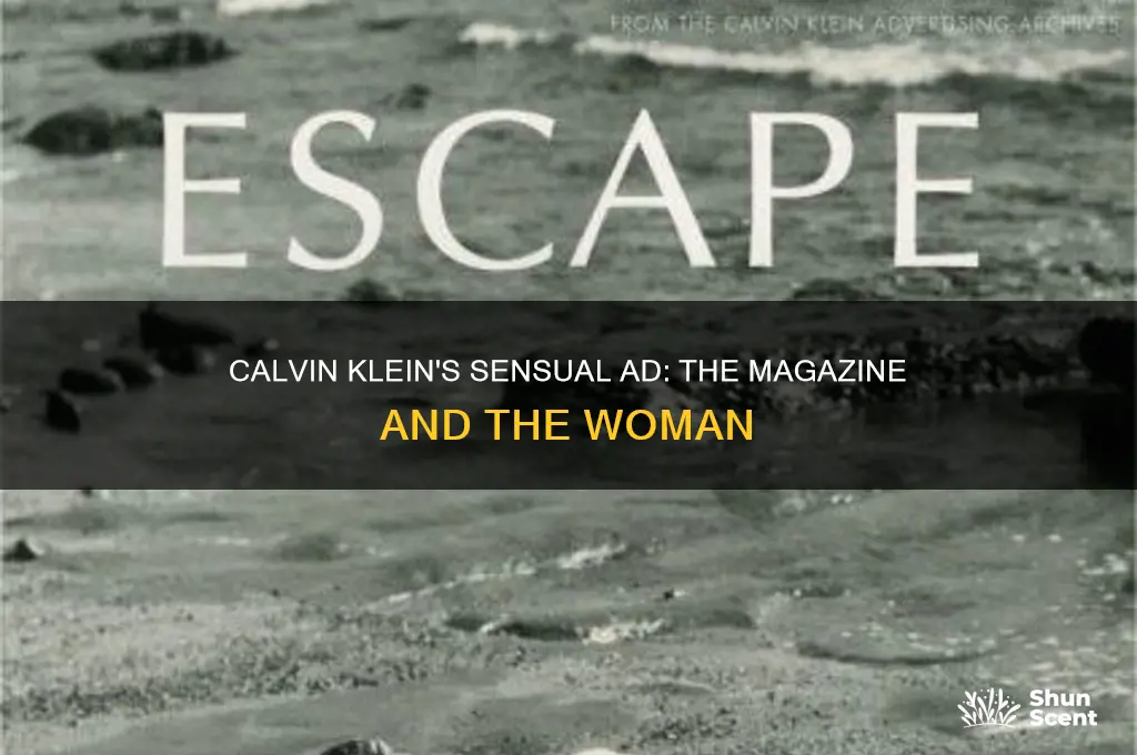 what magazine was the calvin klein ad for woman perfume