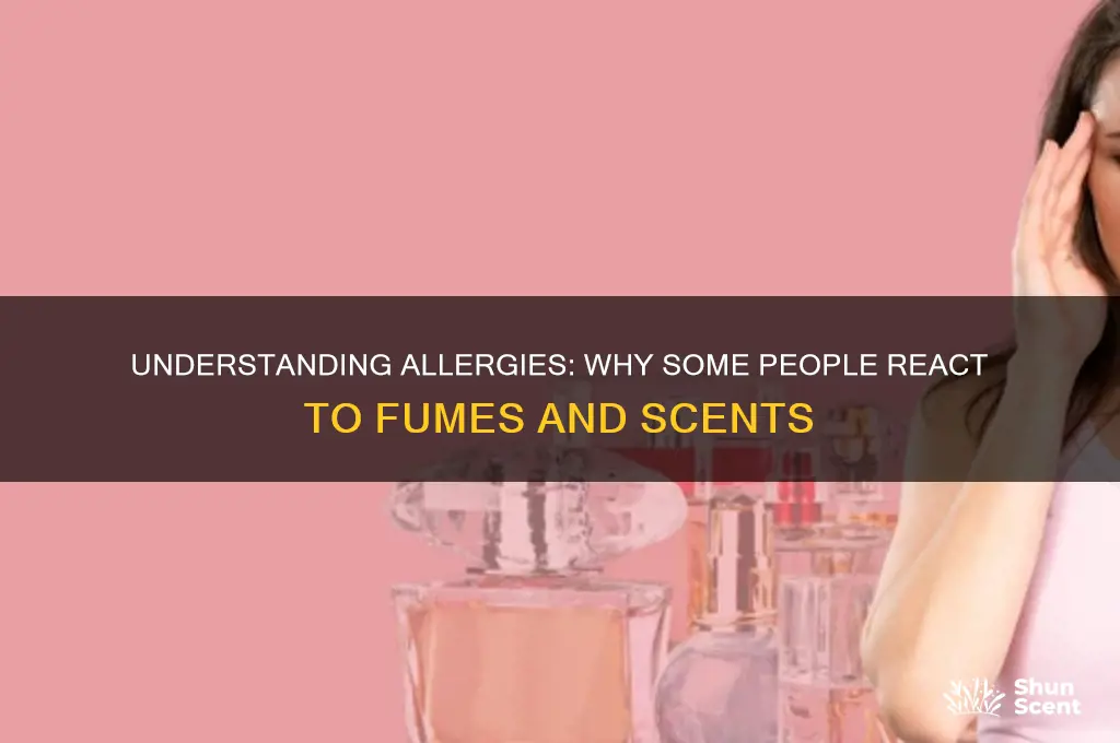 what makes a person allergic to fumes and scents