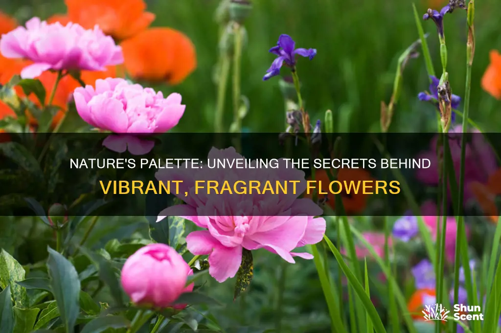 what makes flowers so colorful and scented