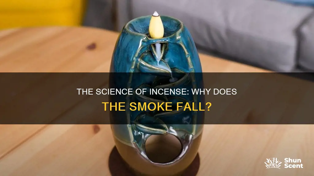 what makes incense smoke fall