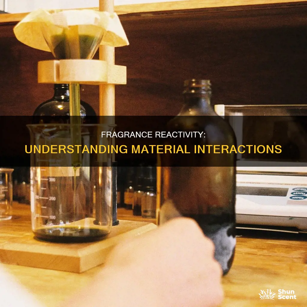 what material reacts with fragrance