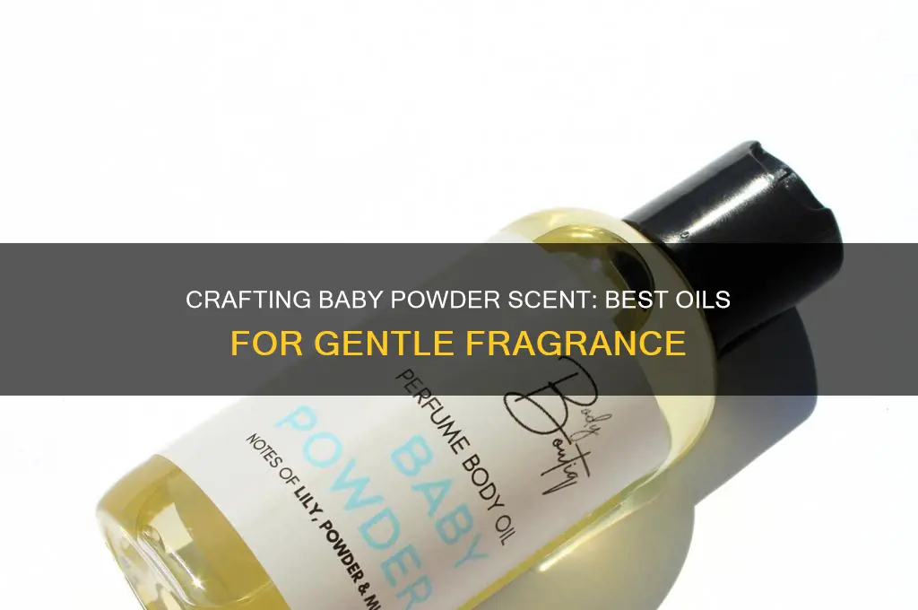 what oils to make baby powder scent
