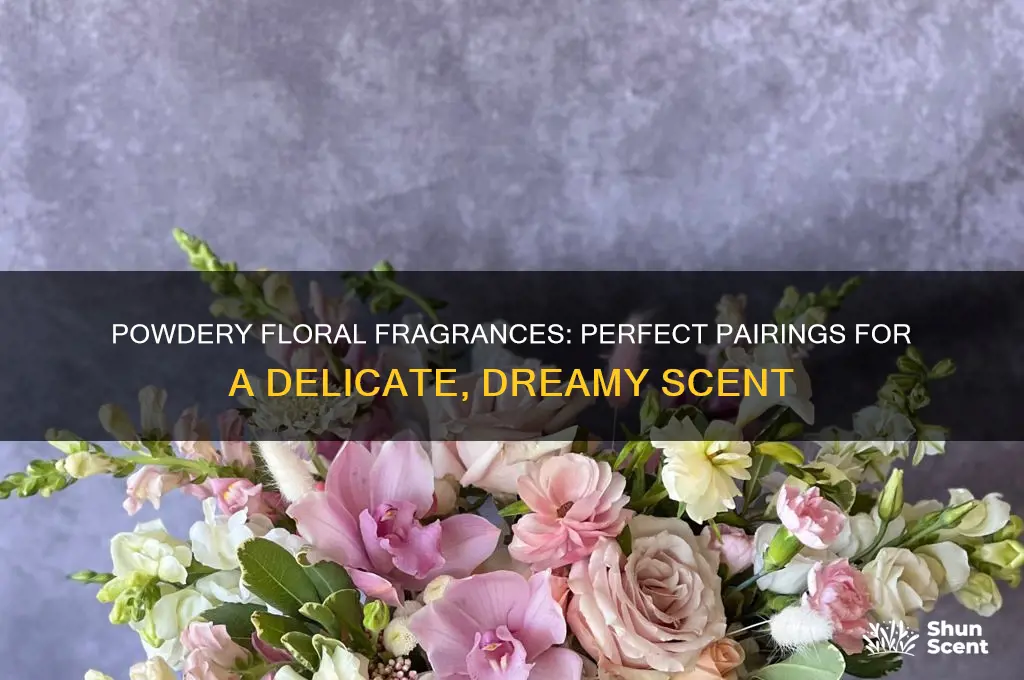what pairs well with powdery flower scent