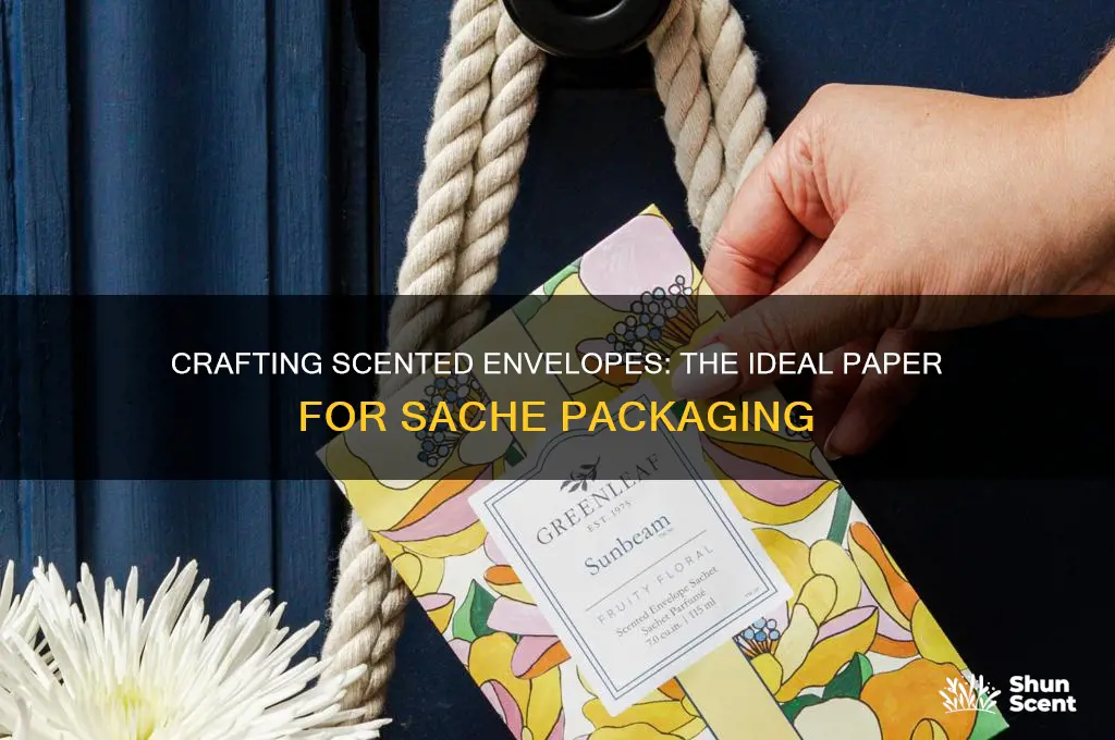 what paper is used to make sache scented envelopes