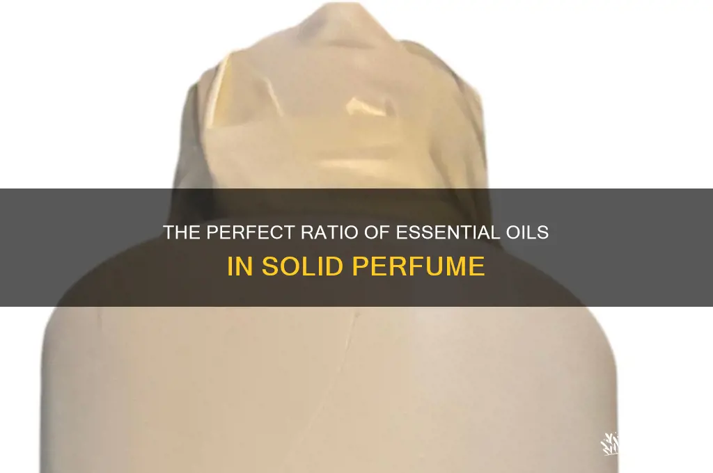 what percentage of essential oil in solid perfume