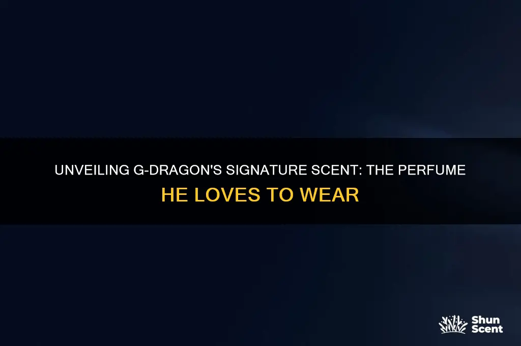 what perfume does g dragon use