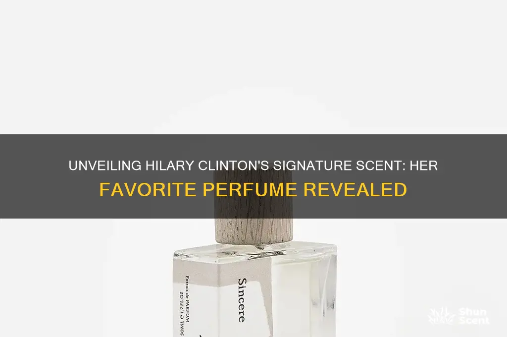 what perfume does hilary clinton wear