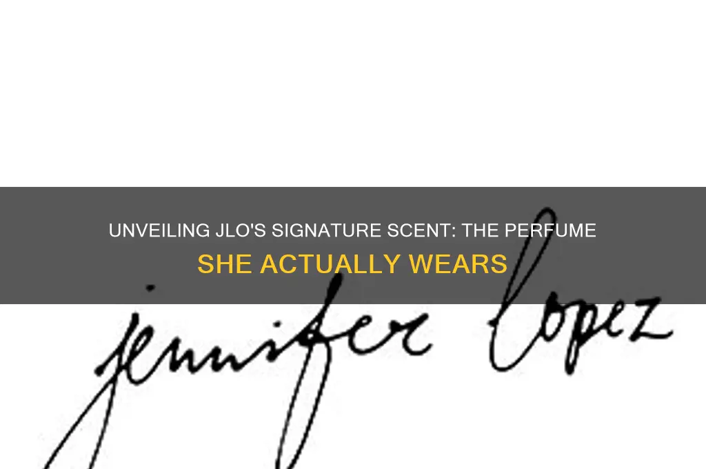 what perfume does jlo actually wear