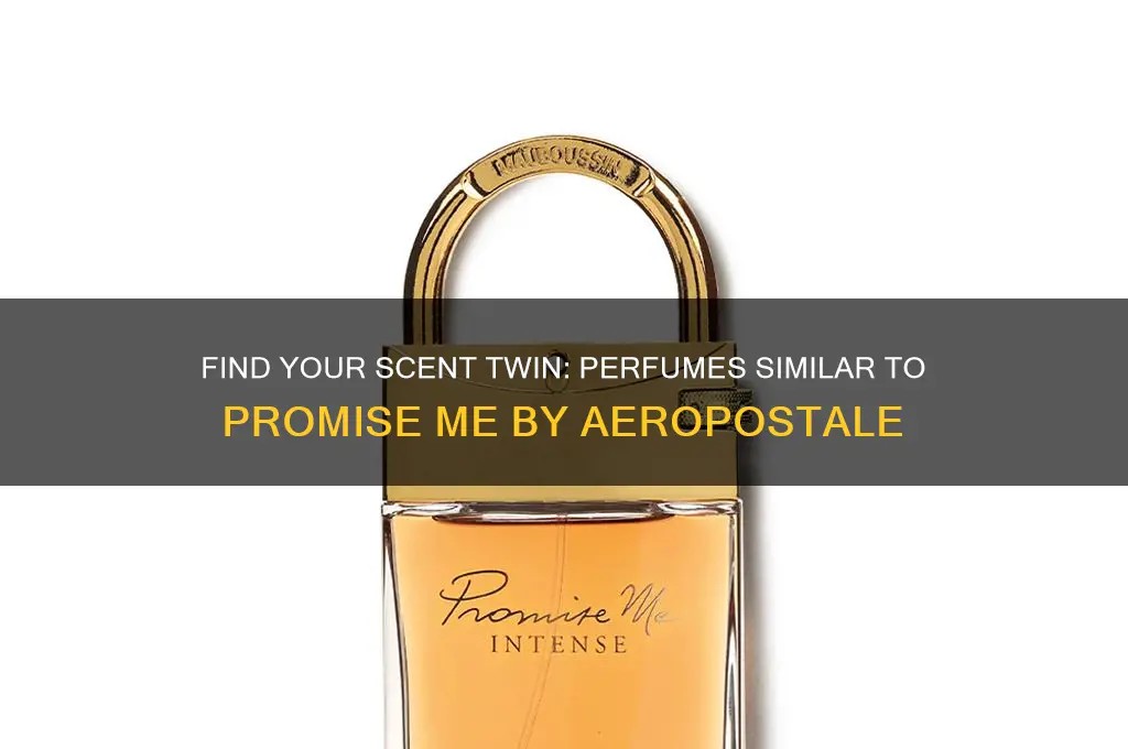 what perfume is a match to promise me by aeropostle