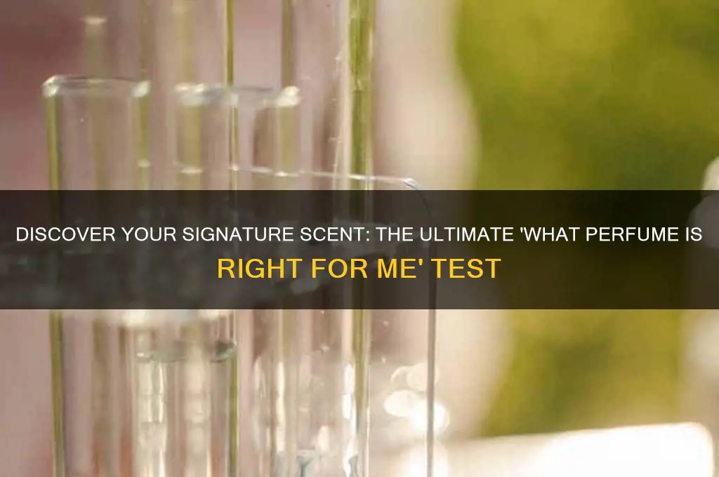what perfume is right for me test
