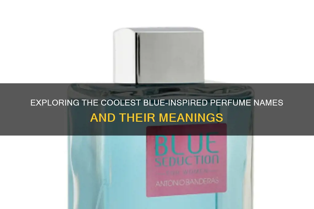 what perfume names are blue