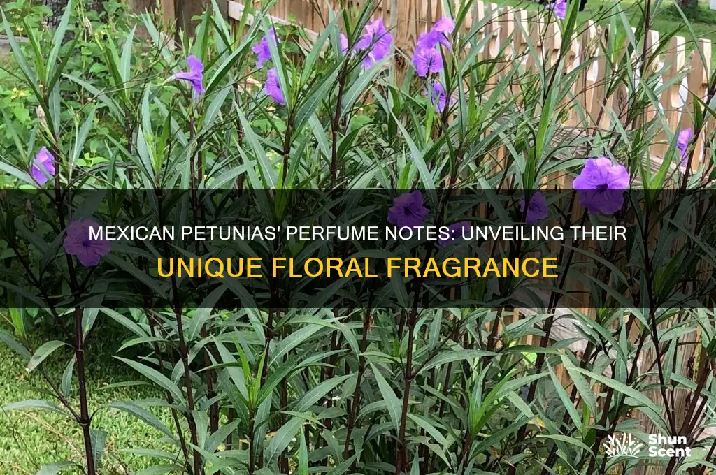 what perfume note are mexican petunias