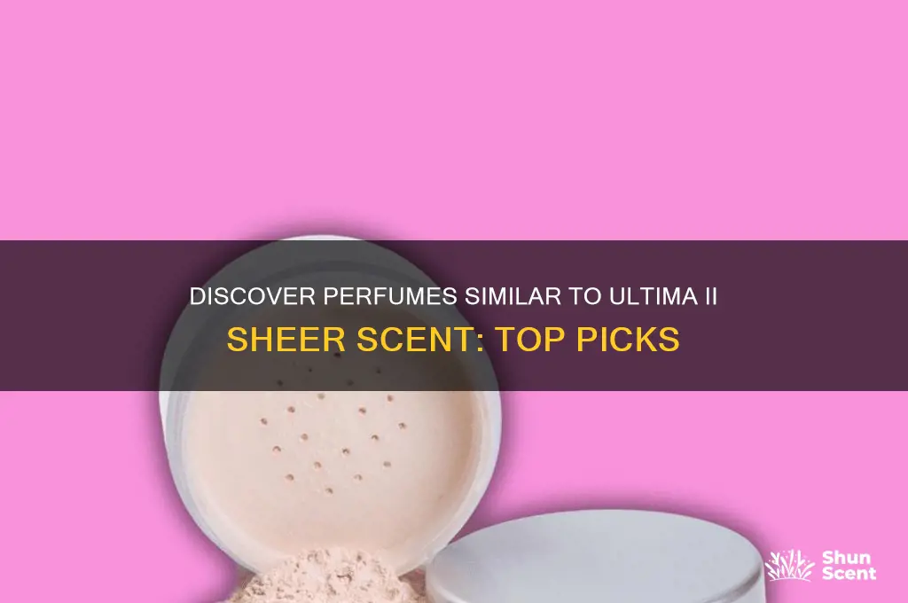 what perfume scent is close to ultima ii sheer scent