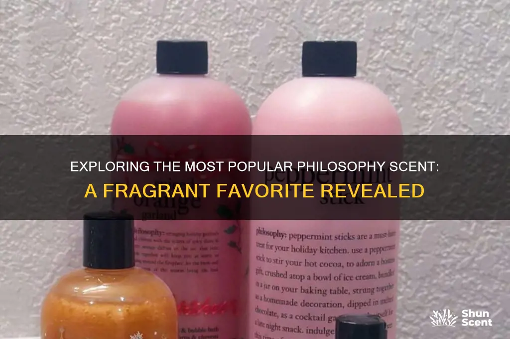 what philosophy scent is most popular