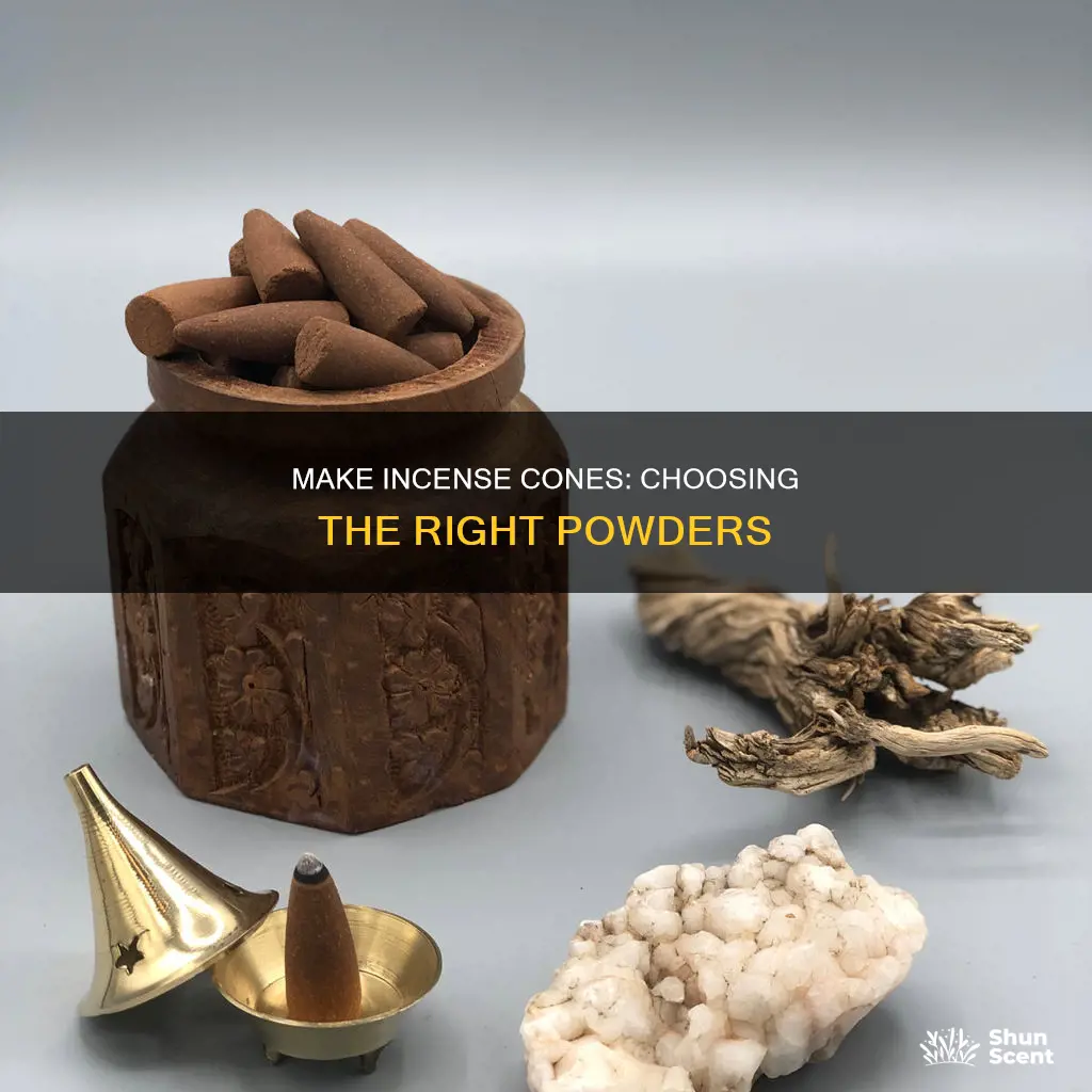 what powders can you use to make incense cones
