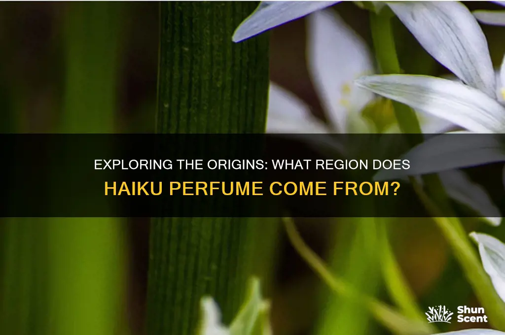 what region does haiku perfume